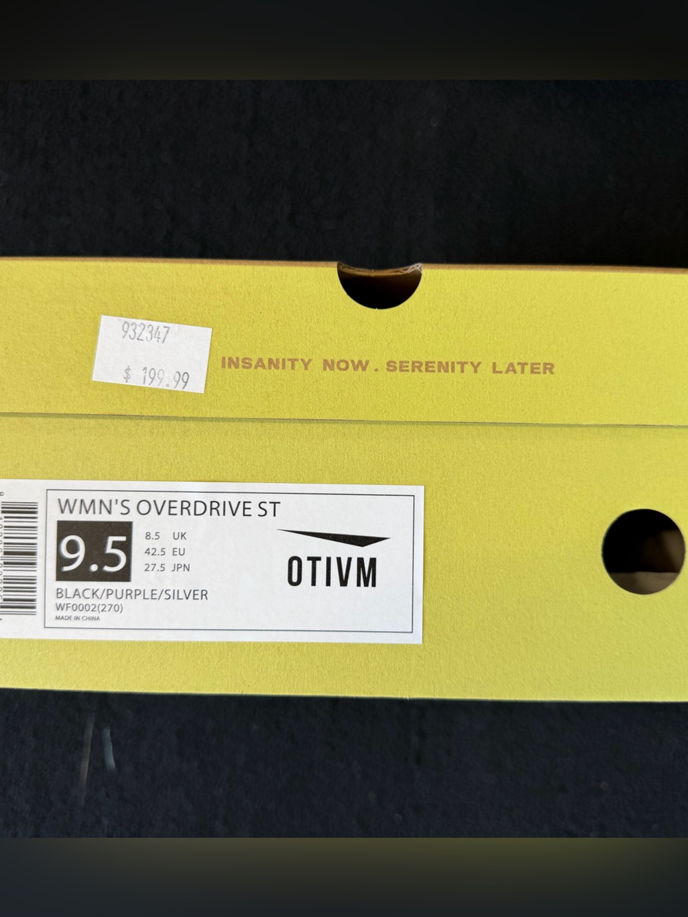 Women’s OTIVM Overdrive ST in black/purple/silver - Picture 9 of 11